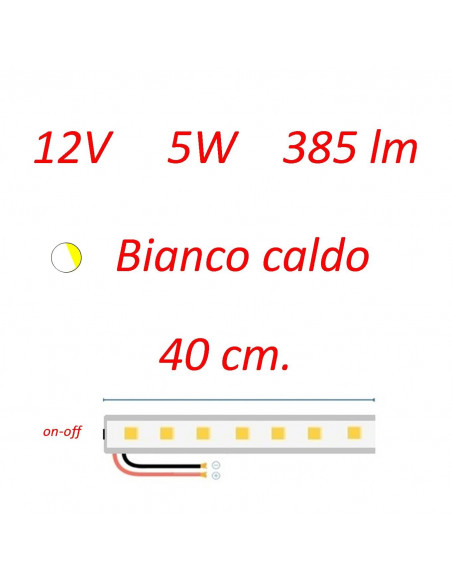Plafoniera Millennium 40 cm. con interruttore b.co caldo