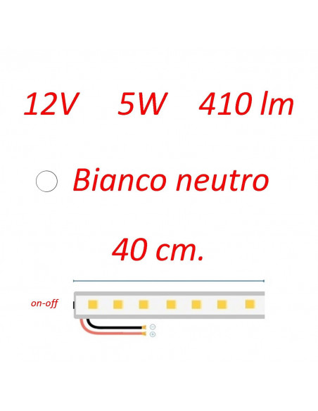 Plafoniera Millennium 40 cm. con interruttore b.co neutro