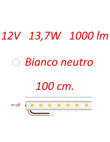 Plafoniera Millennium 100 cm. con interruttore...