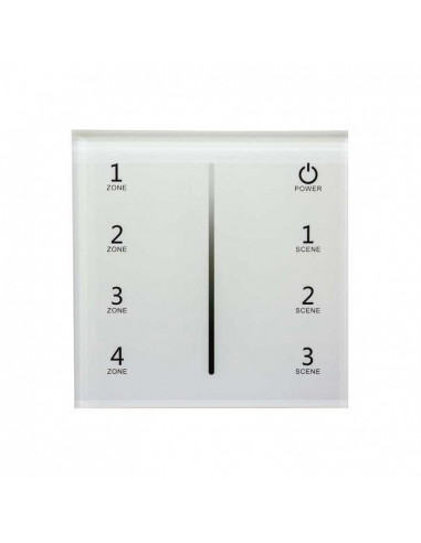 Radiocomando Touch Dimmer 4 Zone da parete