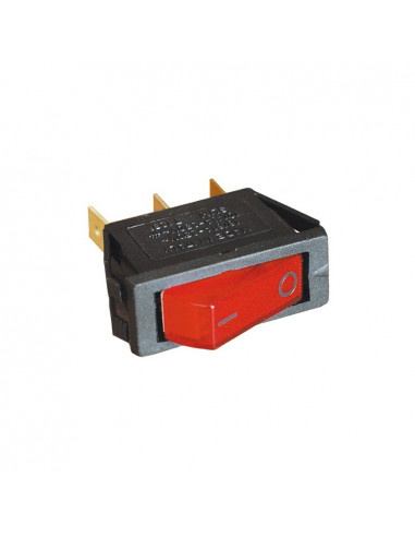 Interruttore luminoso rosso 12V