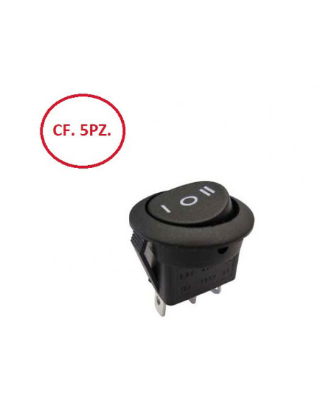 Deviatore tre posizioni Ø 20 mm cf. 5 pz.