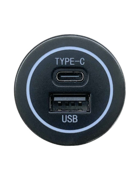 Adattatore USB Type C da incasso 3A