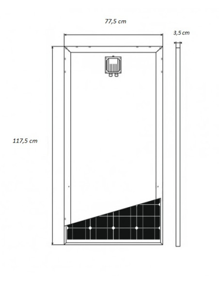 Modulo fotovoltaico MCR Solarblack 160W