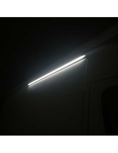 Plafoniera angolare per esterno 60 cm. b.co freddo