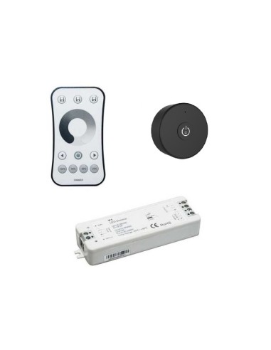 Kit radiocomando touch dimmer/parete Nero
