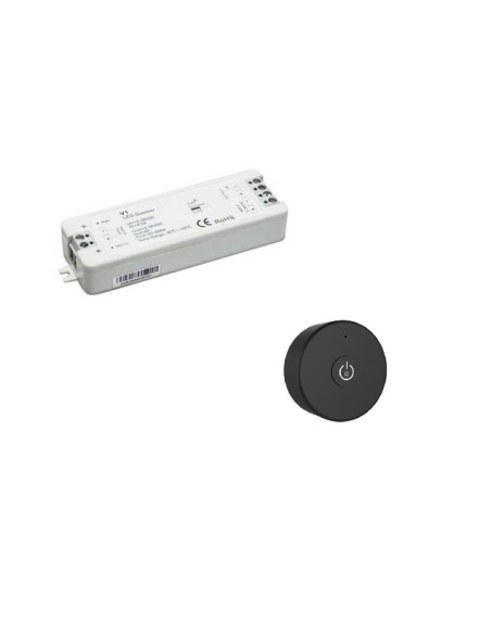 Kit radiocomando dimmer parete Nero