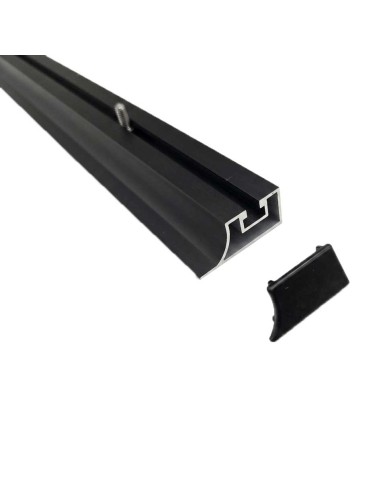 Set 2 supporti neri 54 cm.