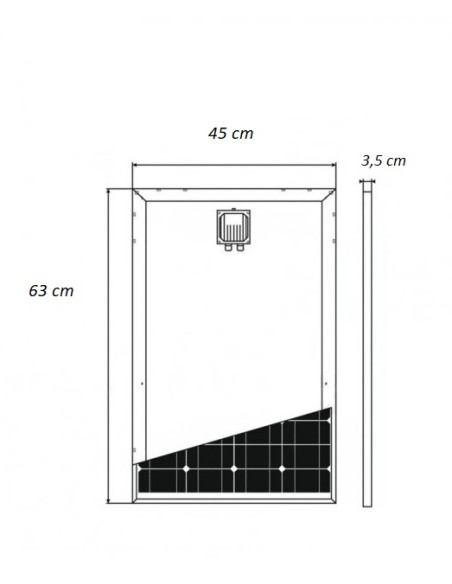 Modulo fotovoltaico MCR Solarblack 60W