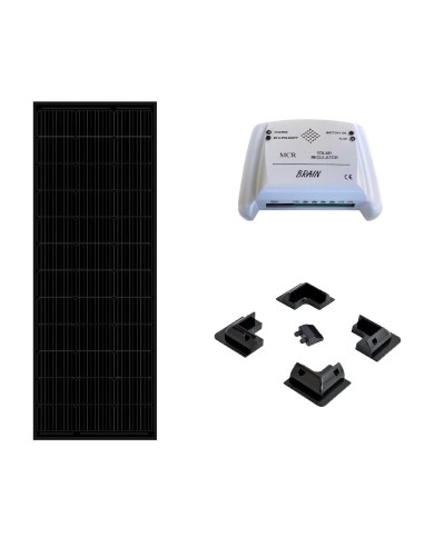 Kit Modulo fotovoltaico MCR Solarblack 120W