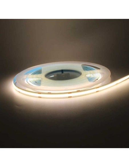 Strip led COB 12V – 12W/mt. impermeabile b.co neutro (1280lm/mt.)