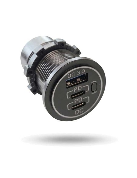 Adattatore USB Type C doppio da incasso