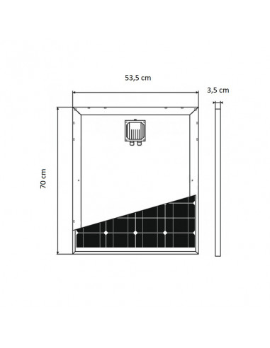 Modulo fotovoltaico MCR Solarplus 65W