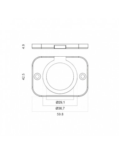 Placca 1 modulo