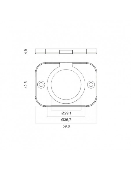 Placca 1 modulo