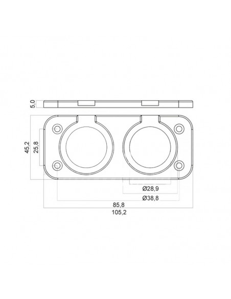 Placca 2 moduli