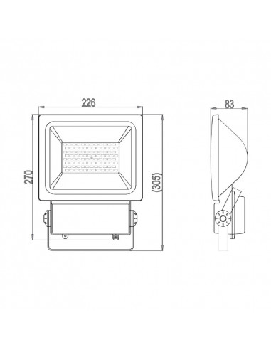 Faro led 12/24V – 50W