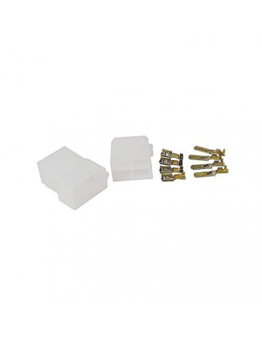 Kit blocchetto faston 4 poli M/F