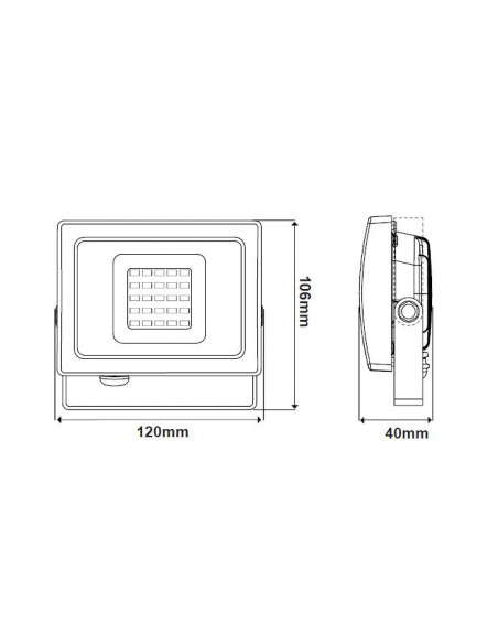 Faro led 10W b.co freddo