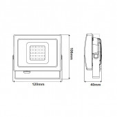 Faro led 10W b.co neutro 2