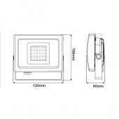 Faro led 20W b.co freddo 2