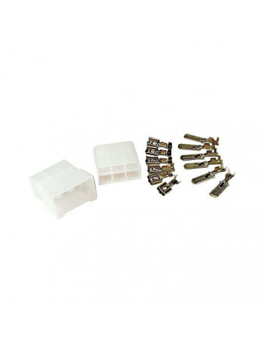 Kit blocchetto faston 6 poli M/F