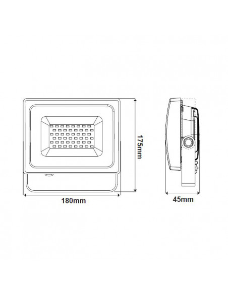 Faro led 30W b.co freddo