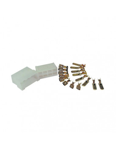 Kit blocchetto faston 8 poli M/F