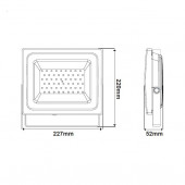 Faro led 50W b.co neutro 2