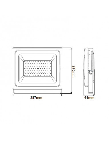 Faro led 100W b.co freddo