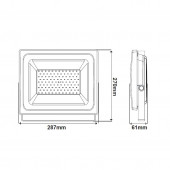 Faro led 100W b.co neutro 2