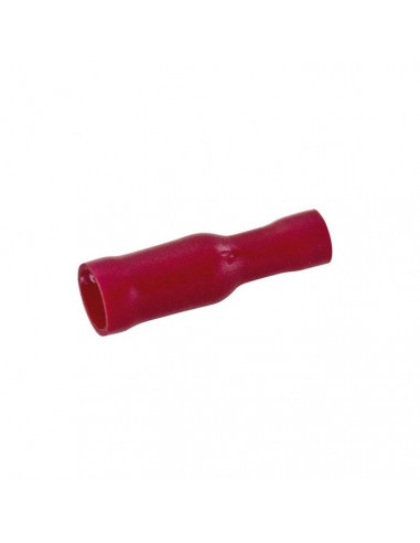 Faston femmina rosso totalmente isolato 6,3mm...