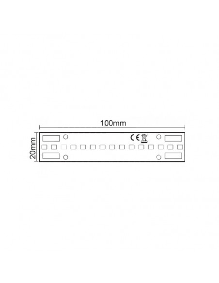 Base led 2,8W bianco freddo (280 lm)