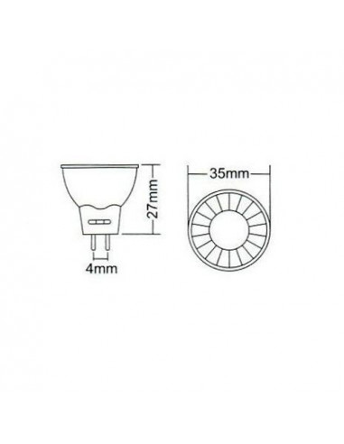 Lampada spot MR11 – 1,5W bianco freddo (190lm)