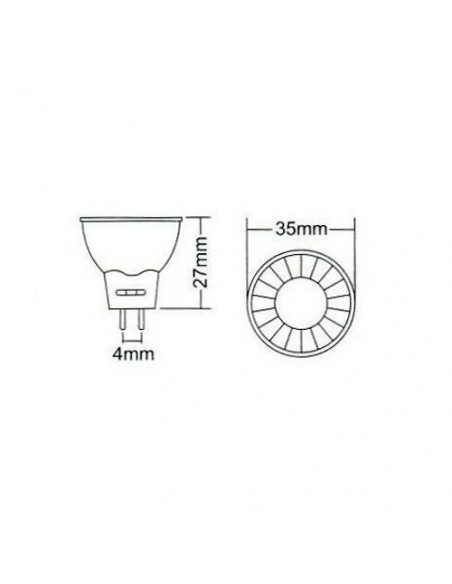 Lampada spot MR11 – 1,5W bianco freddo (190lm)