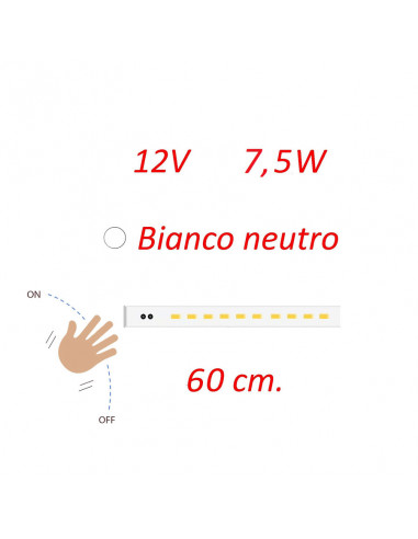 Plafoniera Flat angolare 60 cm. con...